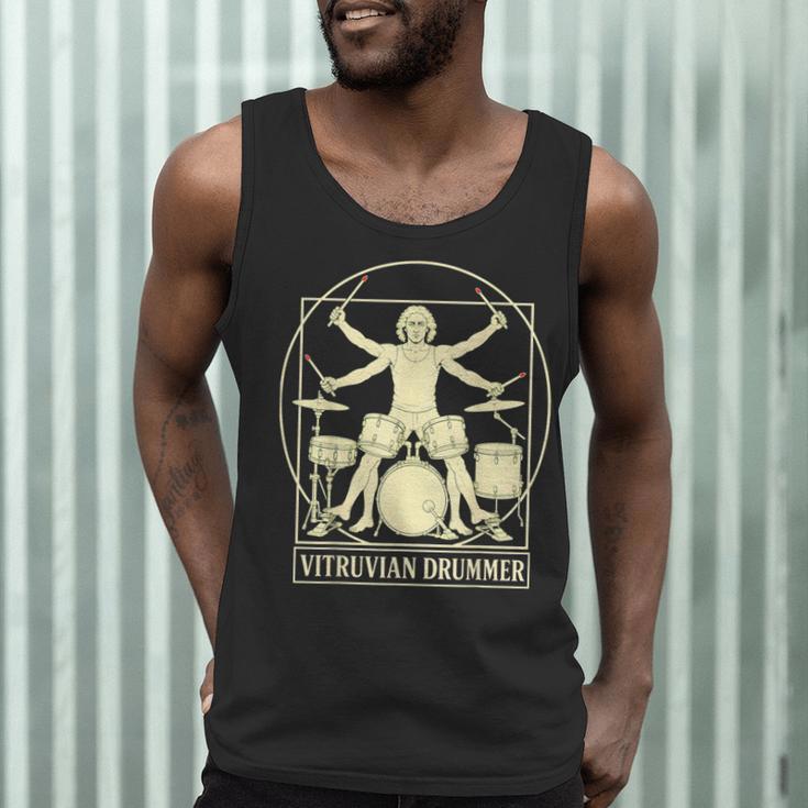 Vitruvian Drummer Drum Kit Music Lover Musician Men Men Tank Top Vitruvian Drummer Drum Kit Music Lover Musician Men Men Tank Top