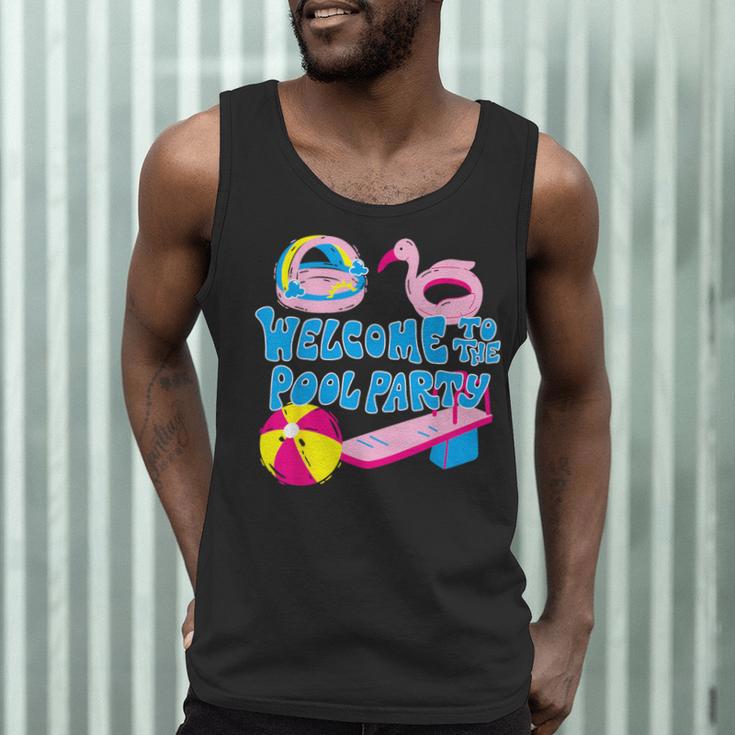Welcome To The Pool Party Birthday Summer Family Swimming Men Tank Top Welcome To The Pool Party Birthday Summer Family Swimming Men Tank Top