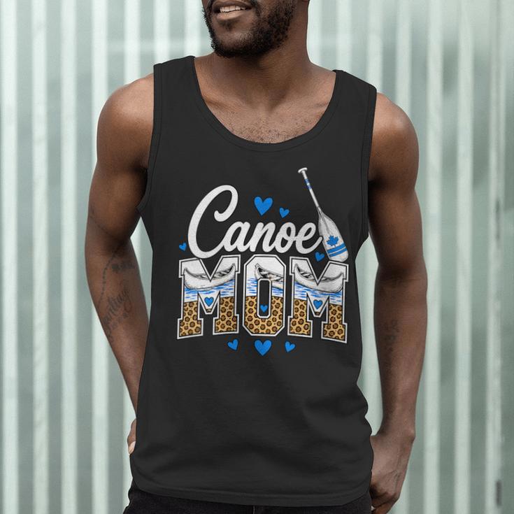 Women's Canoe Mom Leopard Print Paddle River Lake Sport Mother Men Tank Top