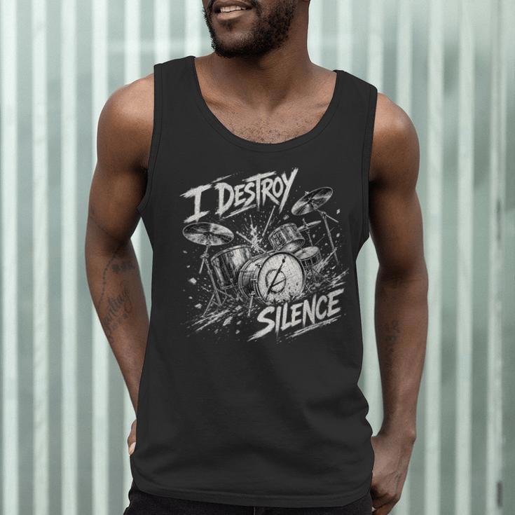Women's Drum Kit I Destroy Silence Art Men Tank Top Women's Drum Kit I Destroy Silence Art Men Tank Top