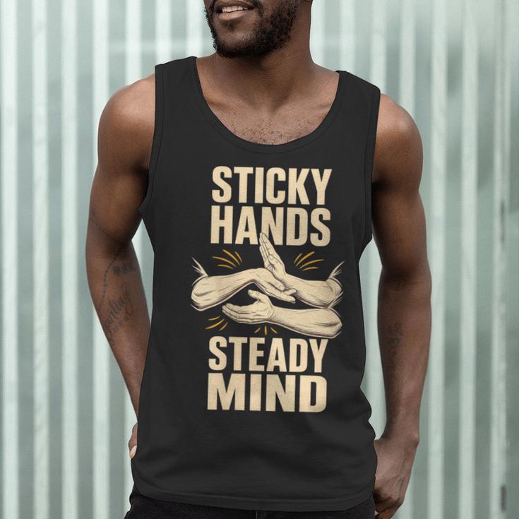 Women's Sticky Hands Steady Mind Muay Thai Boxing Men Tank Top