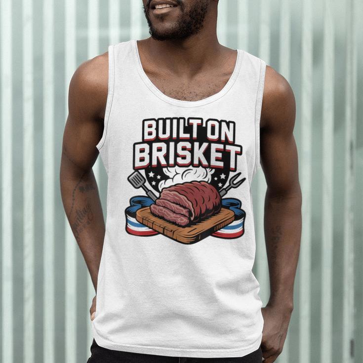 4th July BBQ Dad American Flag Brisket Smoke Men Tank Top 4th July BBQ Dad American Flag Brisket Smoke Men Tank Top