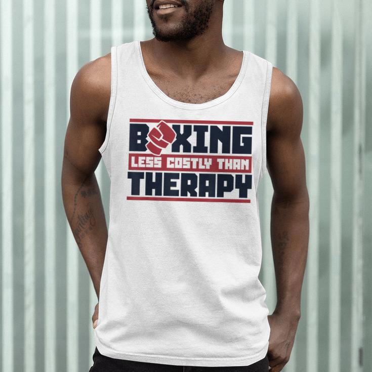 Boxing Less Costly Than Therapy Muay Thai Boxing Men Tank Top