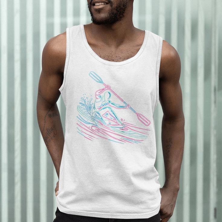 Canoe Canoeing Kayak Paddling Canoeist Raglan Baseball Tee Men Tank Top