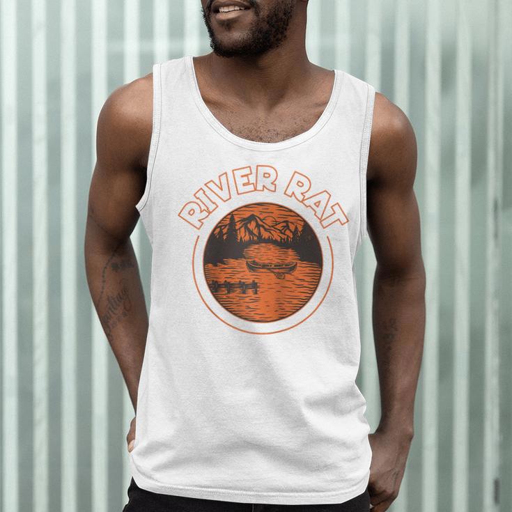 Canoe Canoeing Retro River Rat Raglan Baseball Tee Men Tank Top
