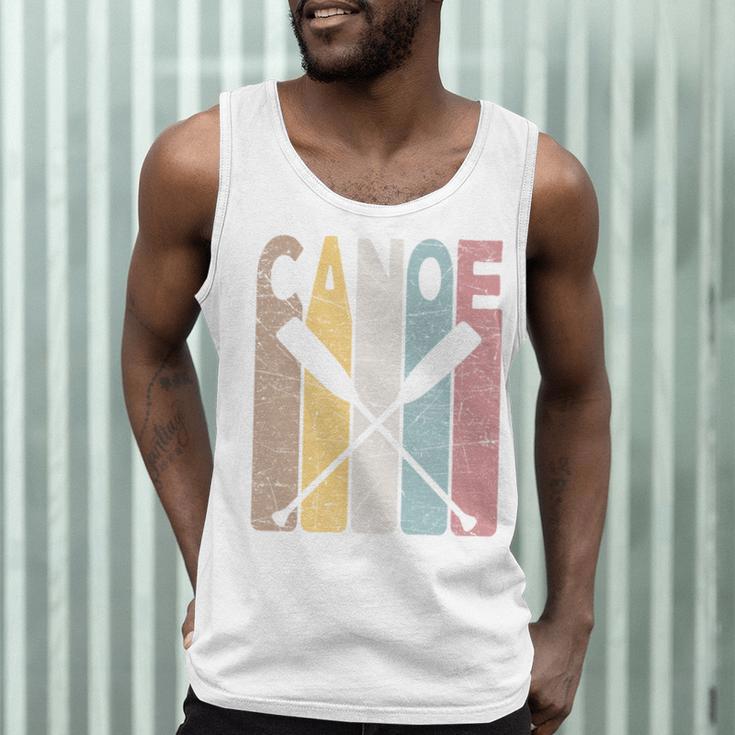 Canoe Vintage Canoeing Retro Canoe Paddling Men Tank Top