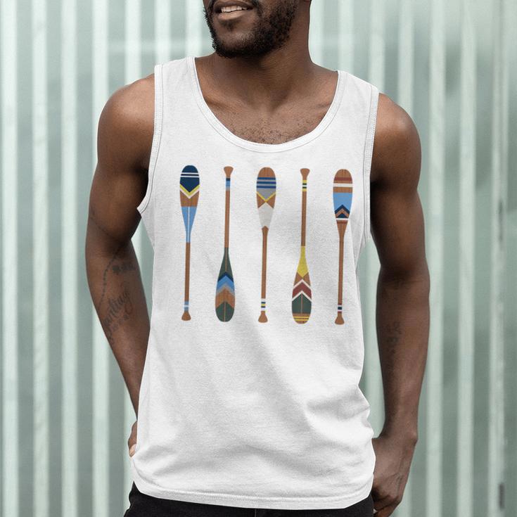 Colorful Painted Oars Paddle Nautical CanoeShirt Men Tank Top Colorful Painted Oars Paddle Nautical CanoeShirt Men Tank Top