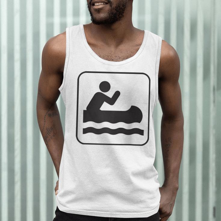 Cool Outdoor Water Sport Canoe Raglan Baseball Tee Men Tank Top