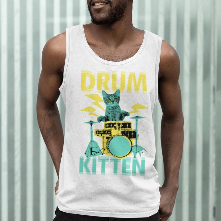 Cute Drummer Cat Drum Kitten Men Tank Top Cute Drummer Cat Drum Kitten Men Tank Top
