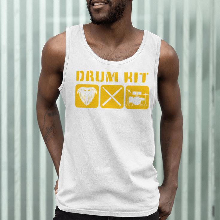 Drum Kit Band Drumming Drumsticks Musical Drums Men Tank Top