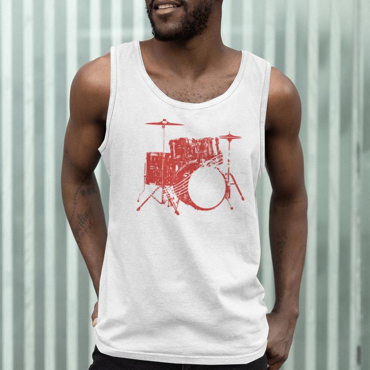 Drum Kit Drummer Band Musical Instrument Rock Music Men Tank Top Drum Kit Drummer Band Musical Instrument Rock Music Men Tank Top