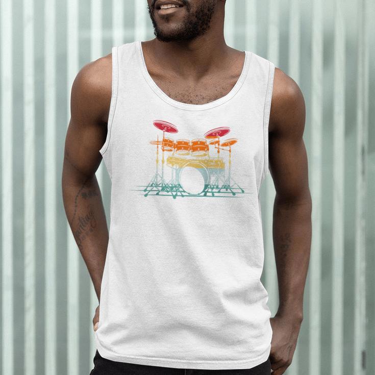 Drum Kit Musical Retro Instrument Musician Raglan Baseball Tee Men Tank Top Drum Kit Musical Retro Instrument Musician Raglan Baseball Tee Men Tank Top