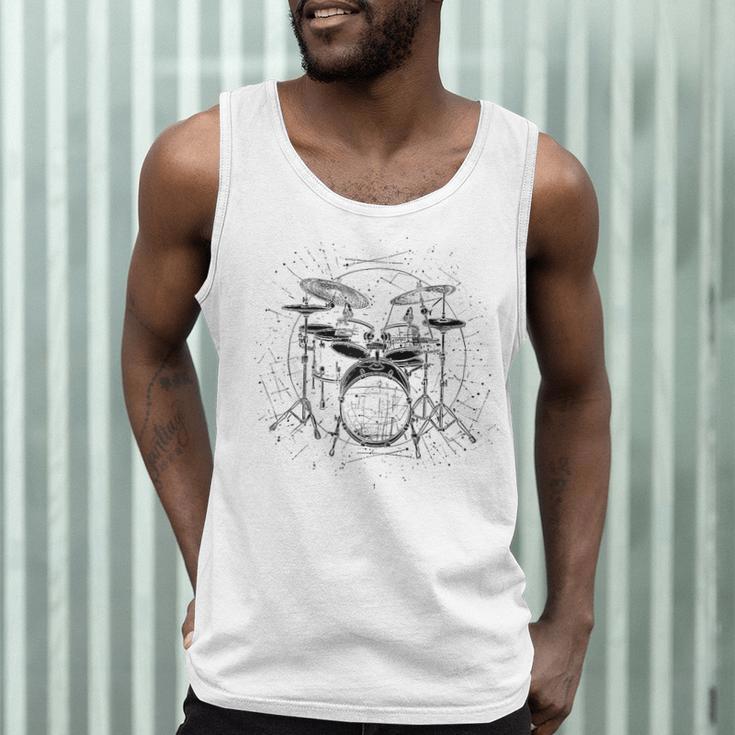 Drum Kit Raglan Baseball Tee Men Tank Top Drum Kit Raglan Baseball Tee Men Tank Top