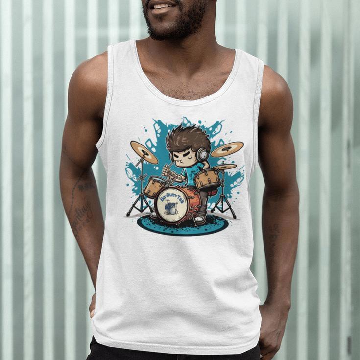 Drum Set Drumming Drummers Drum Kits Music Men Tank Top