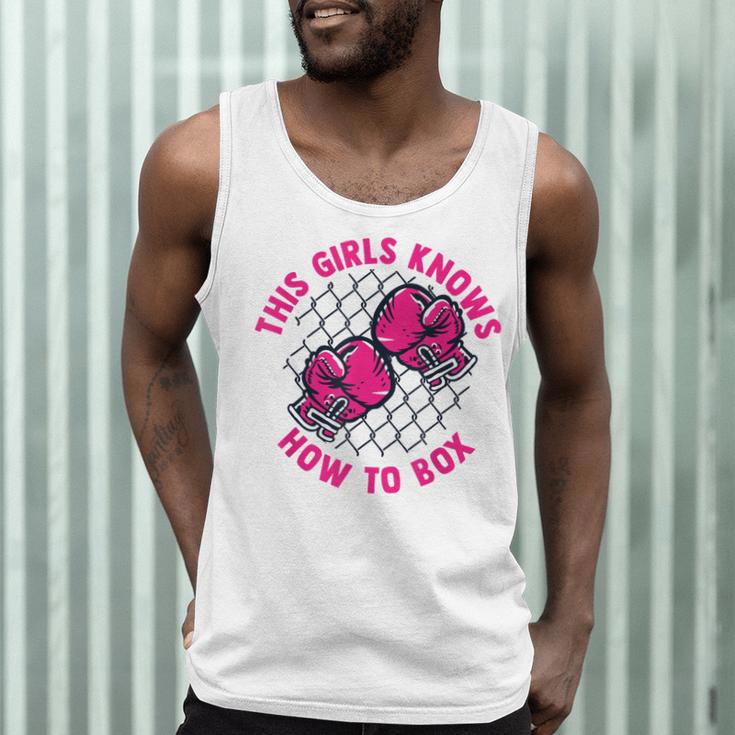 This Girl Knows How To Box Muay Thai Kickboxer Fan Boxing Men Tank Top