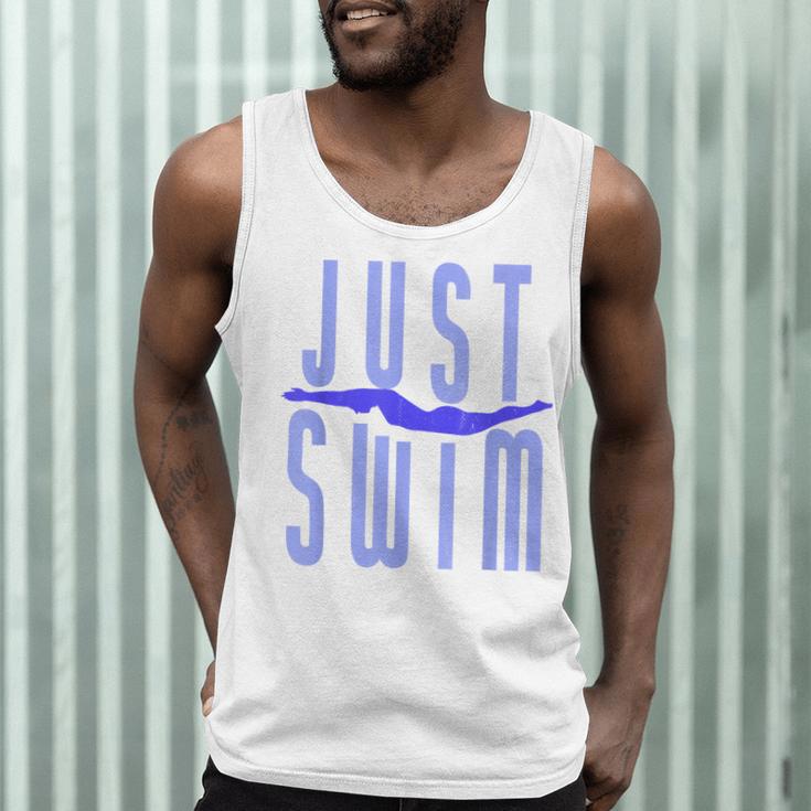 Just Swim Swimmer Swimming Men Tank Top