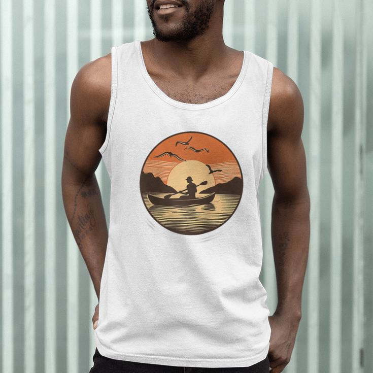 Kayak Kayaker Canoes-Boating Paddle-Life Canadier-Canoe Raglan Baseball Tee Men Tank Top