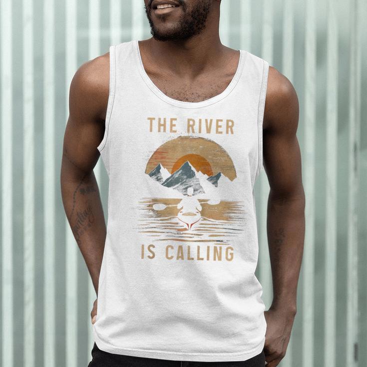 Kayak Kayak Vintage Mountains Canoe Kayak Raglan Baseball Tee Men Tank Top