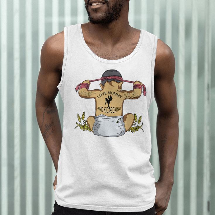 Kickboxing Muay Thai Training Fitness Baby Love Mommy Men Tank Top