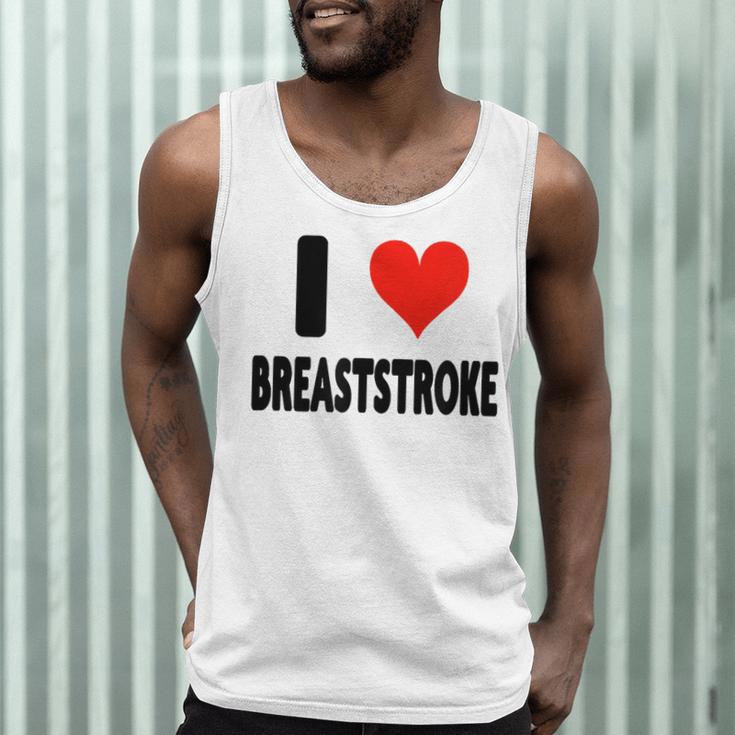 I Love Breaststroke Heart Swim Swimmer Pool Swimming Men Tank Top I Love Breaststroke Heart Swim Swimmer Pool Swimming Men Tank Top