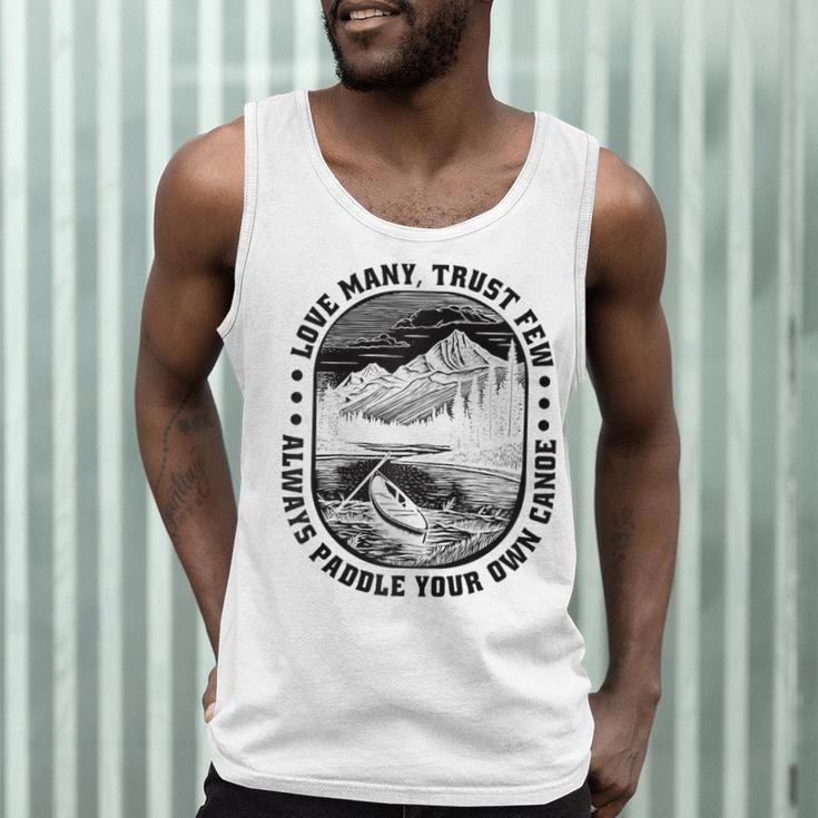 Love Many Trust Few Always Paddle Your Own Canoe Raglan Baseball Tee Men Tank Top Love Many Trust Few Always Paddle Your Own Canoe Raglan Baseball Tee Men Tank Top