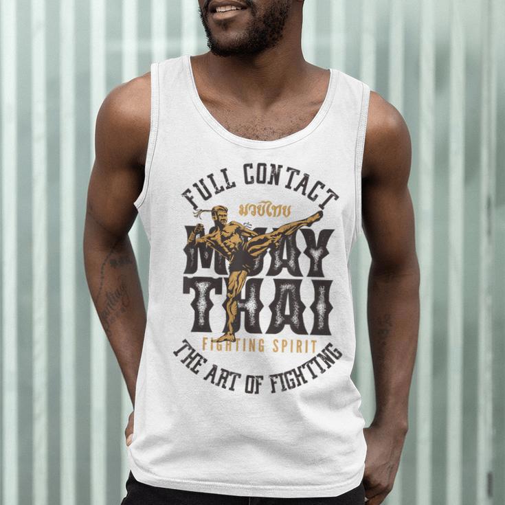 Muay Thai Fighter MMA Full Contact Retro Kickboxing Men Tank Top