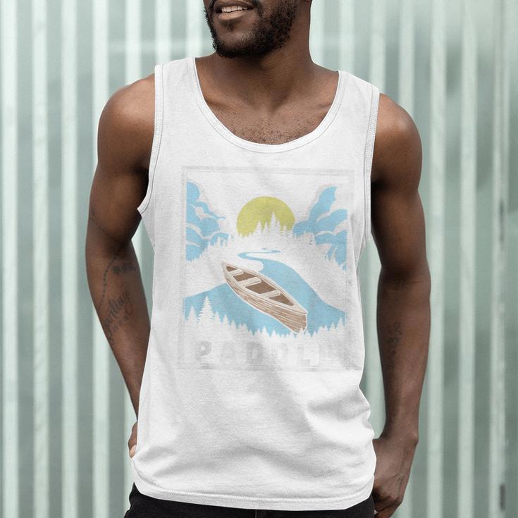 Paddle Retro Style Canoe & Outdoors Simple Canoeing Graphic Men Tank Top Paddle Retro Style Canoe & Outdoors Simple Canoeing Graphic Men Tank Top