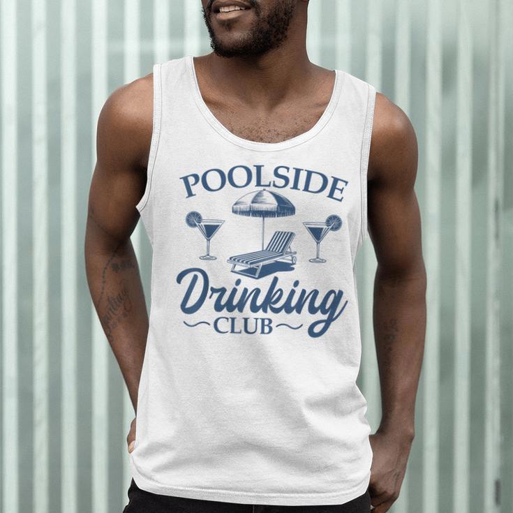 Pool Adult Poolside Drinking Club Summer Swimming Pool Party Men Tank Top