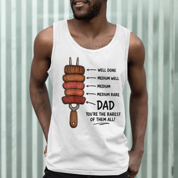 Steak BBQ Dad You'Re The Rarest Of Them All Fathers Day Raglan Baseball Tee Men Tank Top