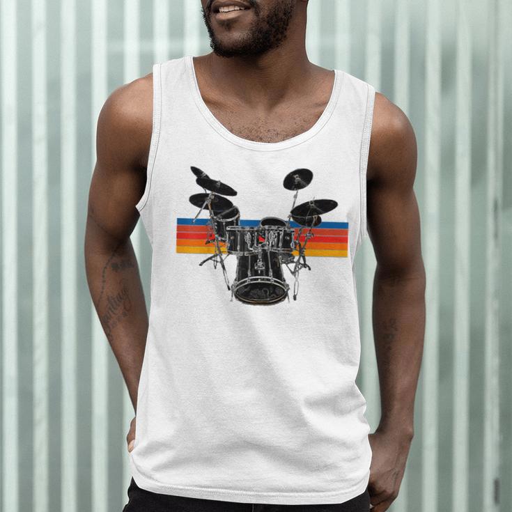 Vintage Drum Kit Drummer Rock Band Drums Men Tank Top Vintage Drum Kit Drummer Rock Band Drums Men Tank Top