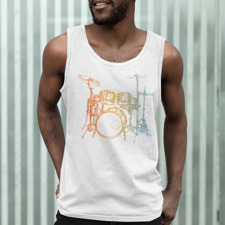 Vintage Drummer Drum Kit Men Tank Top Vintage Drummer Drum Kit Men Tank Top