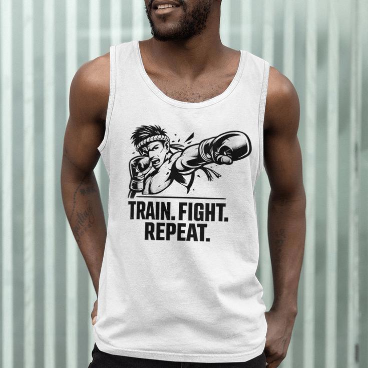 Women's Train Fight Repeat Nak Muay Thai Boxing Fighter Men Tank Top