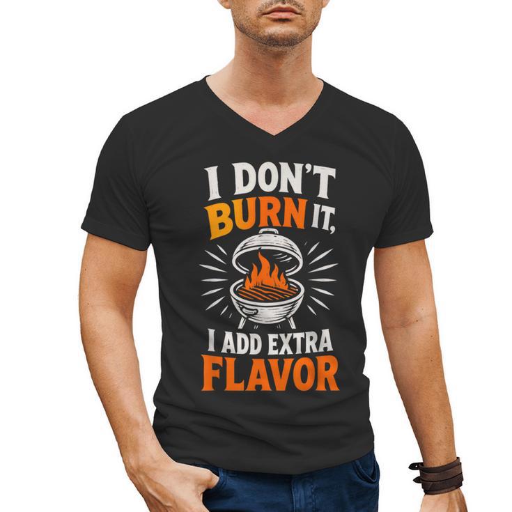 Backyard Pitmaster Father BBQ Dad Griller Men's V-Neck T-Shirt