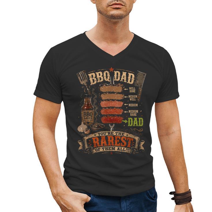 BBQ Shirt Steak BBQ Dad You'Re The Rarest Of Them All Men's V-Neck T-Shirt