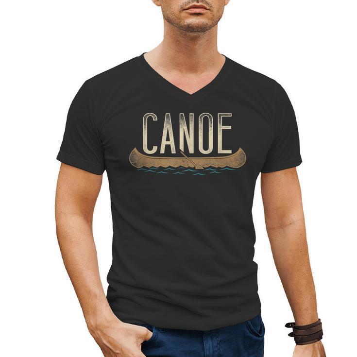 Canoe Canoeing Vintage Canoe Men's V-Neck T-Shirt