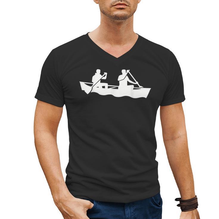 Canoe Paddlers Men's V-Neck T-Shirt