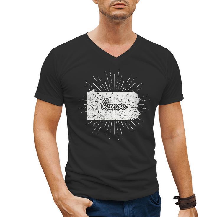 Canoe Pennsylvania Men's V-Neck T-Shirt