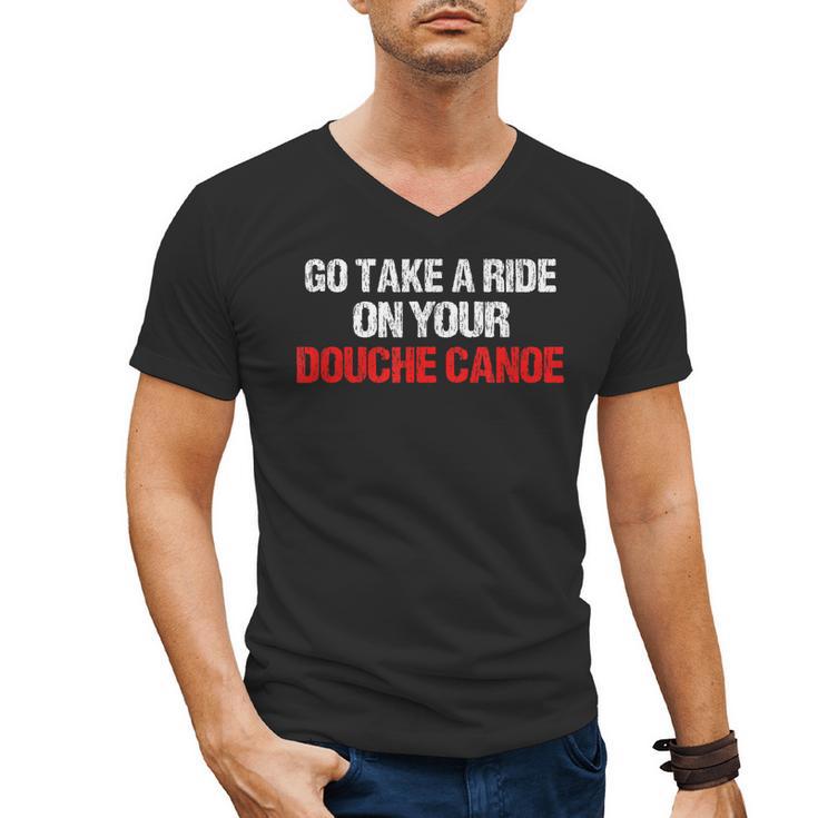 Douche Canoe Vulgar Profanity T-Shirt Men's V-Neck T-Shirt