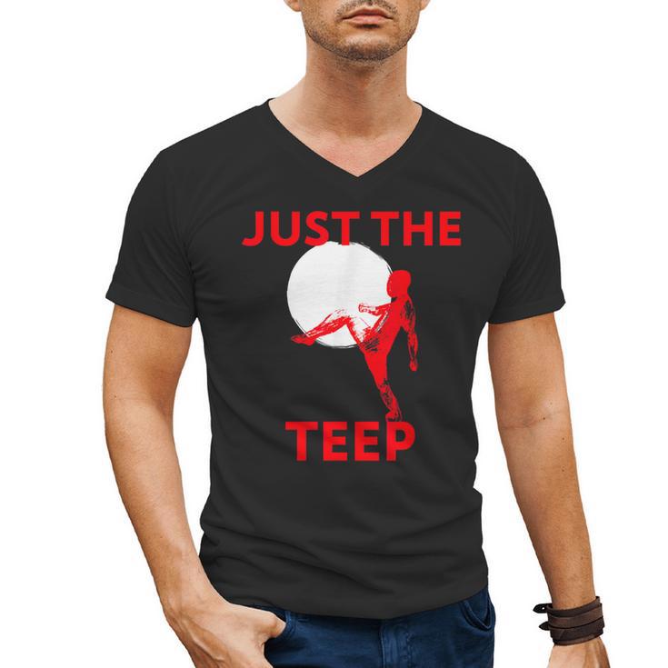 Just The Teep MMA Muay Thai Kick Jiu-Jitsu Fighting Men's V-Neck T-Shirt