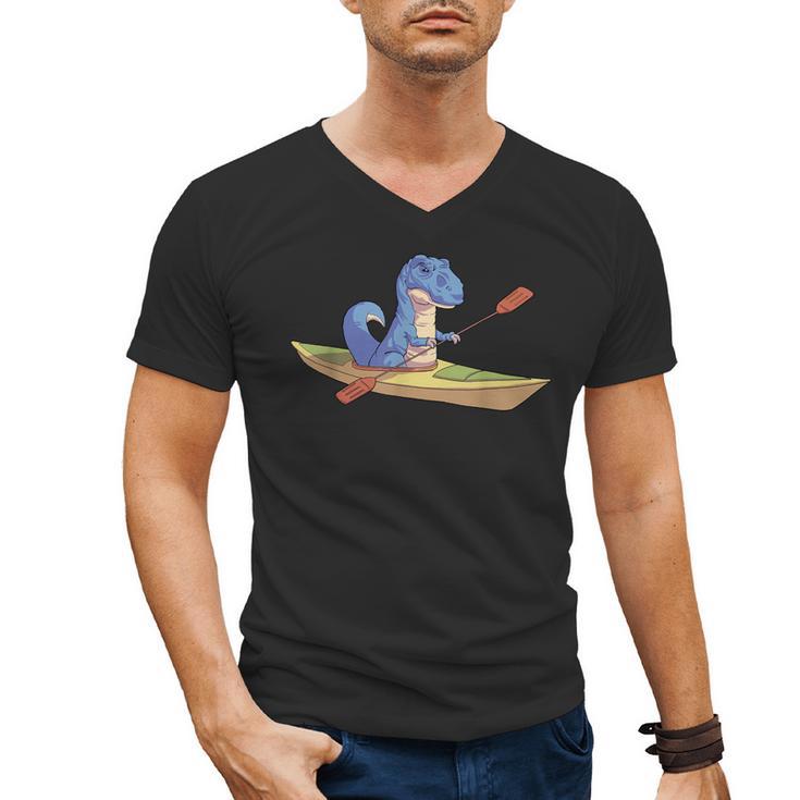 Kayak T Rex Dinosaur Canoe Shirt Kayak For Children Men's V-Neck T-Shirt
