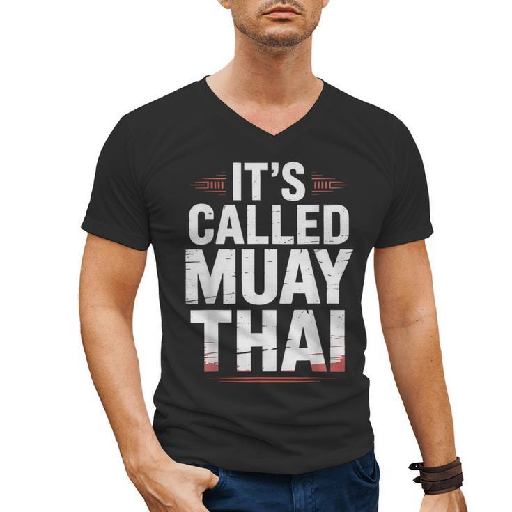 Muay Thai Condition Humor Lifestyle Identity Training Men's V-Neck T-Shirt