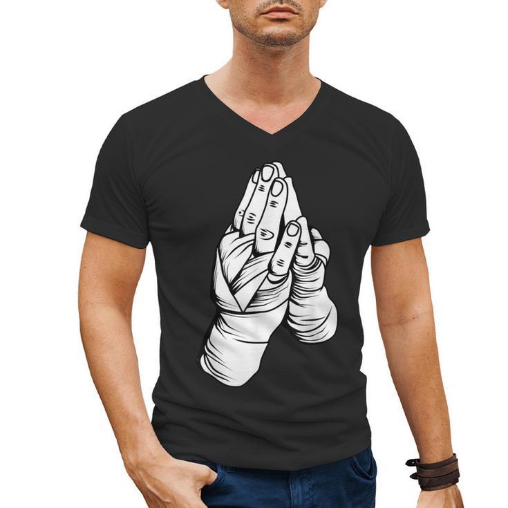 Muay Thai Martial Arts Combat Boxing Sport Men's V-Neck T-Shirt