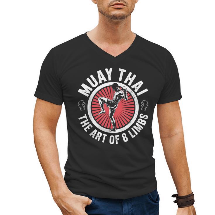 Muay Thai For Men Women Kids Mixed Martial Arts Men's V-Neck T-Shirt