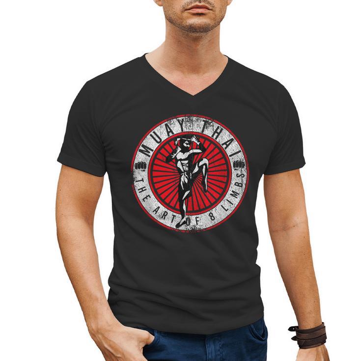 Muay Thai Men's V-Neck T-Shirt