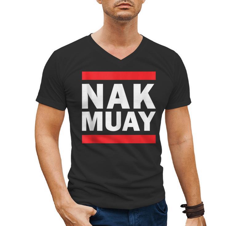 Nak Muay Thai Fighter Men's V-Neck T-Shirt