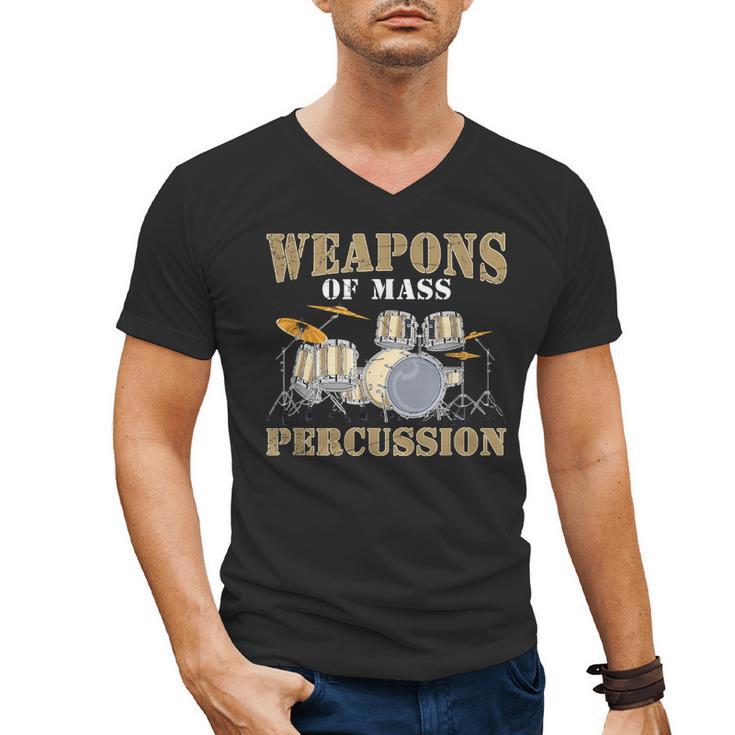 Rock Band Musical Instrument Drum Kit Men's V-Neck T-Shirt