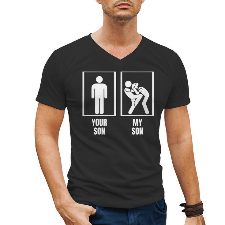 Your Son My Son Dad Father Mom Mother Muay Thai Men's V-Neck T-Shirt