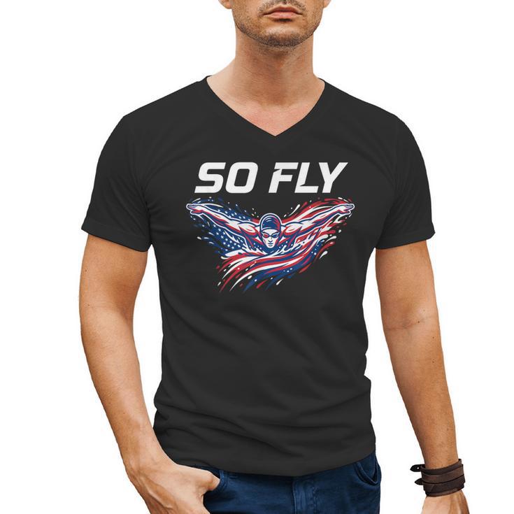 Swim Art For Men Women Kids Swimmer Swim Team Swimming Men's V-Neck T-Shirt