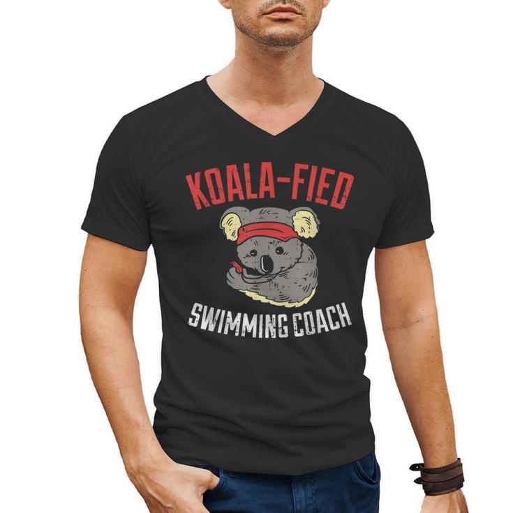 Swim Coach Saying Cute Swimming Coach Appreciation Men's V-Neck T-Shirt