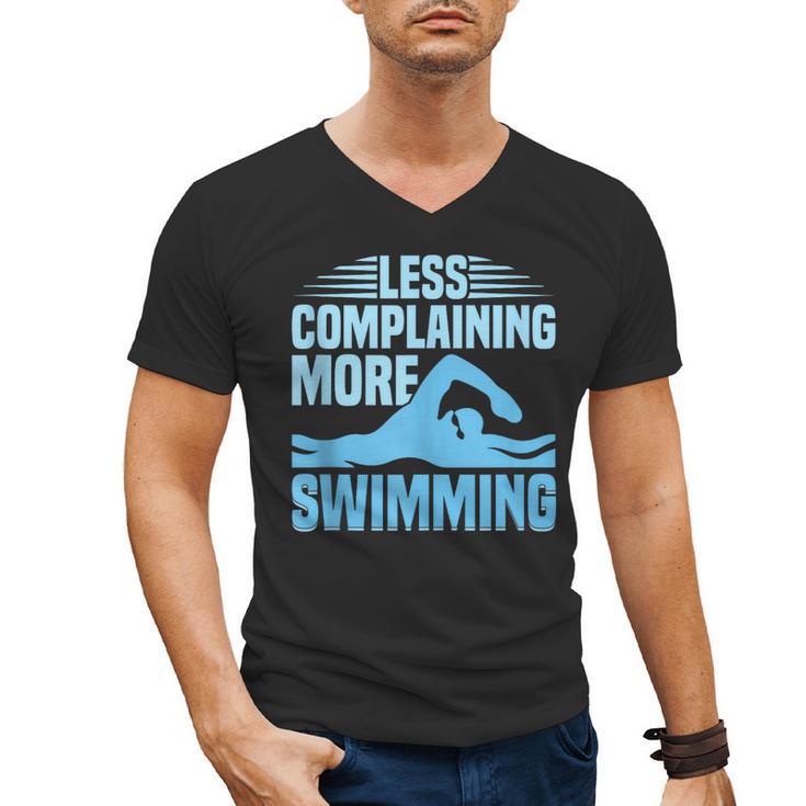 Swim Coach Swim Training Swimming Sport Men's V-Neck T-Shirt